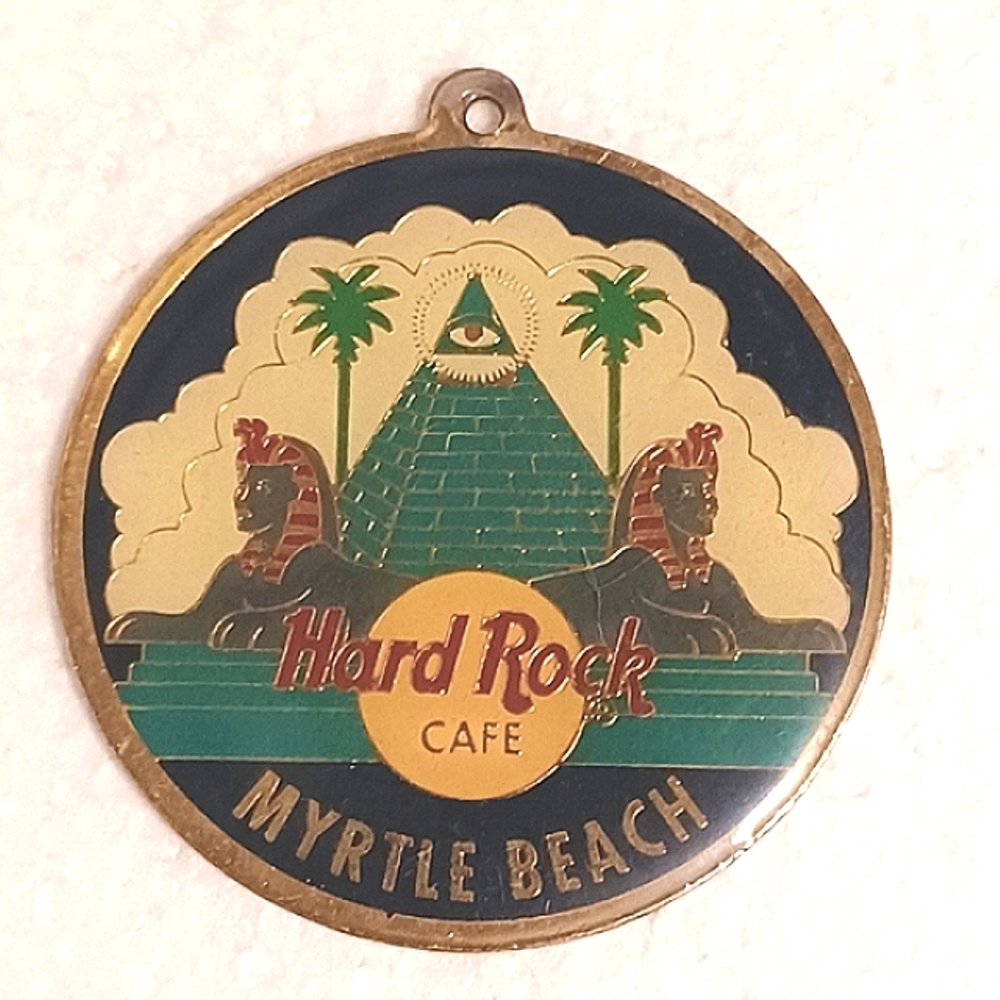 Hard Rock Cafe Myrtle Beach Vintage Early 2000's Metal Piece From Keychain